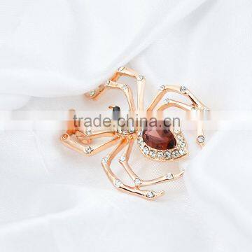 2015 Fashion Hot Sale Fashion Brooch Diamond Big Spider Brooch Gold Brooch photo-3