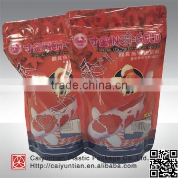 standing plastic fish food packaging bags