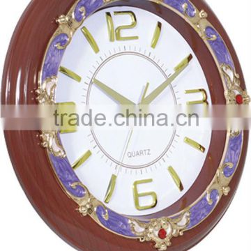 2014 Painted Wooden Color Quartz Wall Clock