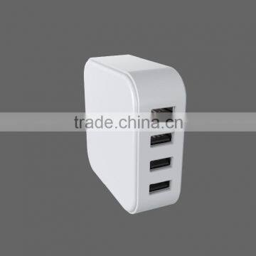 Home Travel USB Wall Charge- Universal AC USB 4 ports Wall charger for iPhone , Android, Apple