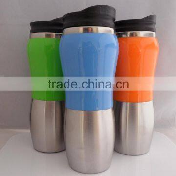 400ml stainless steel mug tumbler stainless steel travel mug , promotional mug