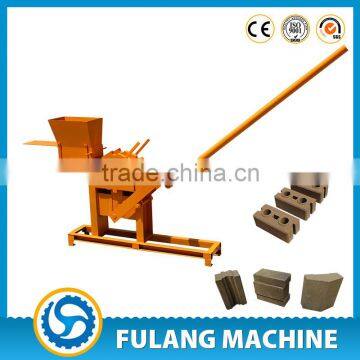 1-40 low cost smallest clay compressed earth interlocking brick block making machine interlocking brick machine manual