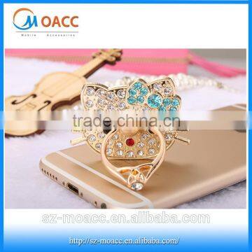 Latest diamante finger ring cellphone stand holder,mini mobile phone ring stent