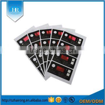 Practical 3M Strong Glue PC Single Sided Color Printed Adhesive Machine Sticker