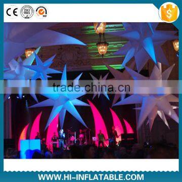 2015 new latest wedding decoration inflatable star with the LED lights