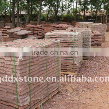 natural red sandstone