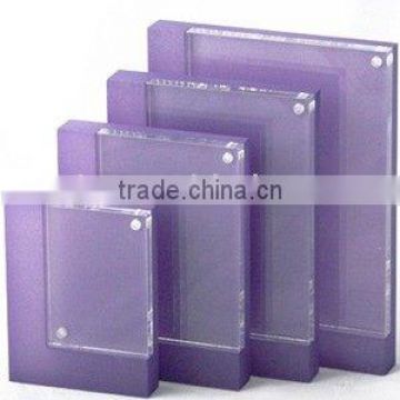 purple magnetic acrylic photo frame personalized interior house decoration