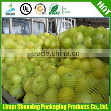 plastic mesh bag/wholesale mesh bag/lemon mesh bag