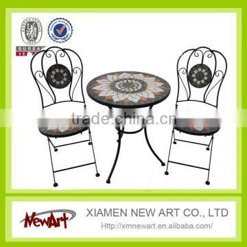 Metal Frame Mosaic Garden Furniture