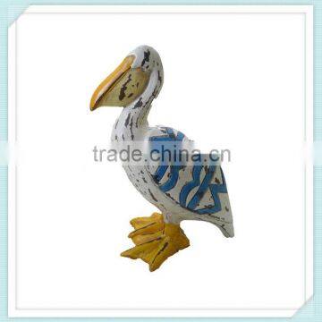 funny indoor decorative resin sea bird statue