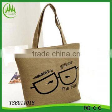 YIwu cheap reusable china hot selling 2014 printed canvas bag