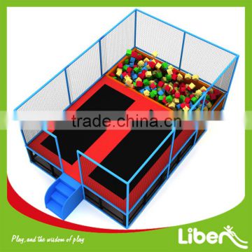 Small Kids Jump Bed With Foam Pit Trampoline Rectangular Sport Play Trampoline Park