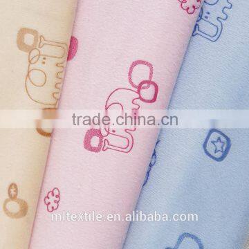 Baby printed fabric/polyester blanket fabric/flannel fabric