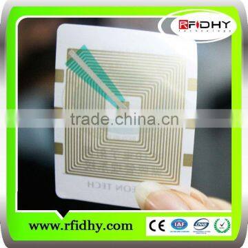 Transparent&Adhesive HF\UHF rfid inlay/rfid wet inlay(wet&dry inlay) for nfc tags \labels