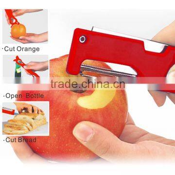 ABS+S/S 17.7*5.4 Kitchen tools stainless steel multi peeler/fruit&vegetable peeler/bread peeler