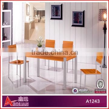 A1243 Big promotion!!! 2015 hot sale wooden dining table 4 seaters set