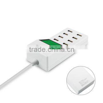 Universal 8 USB Port Display Screen US EU UK Plug Travel AC Power Adapter Socket Smart Wall Charger For Cell Phone Tablet Camera photo-6