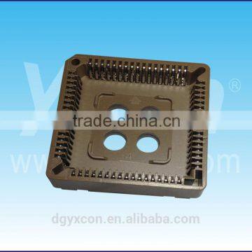 Dongguan supplier 2.54mm pitch straight PLCC connector