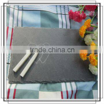 Natural Slate Stone Drawing Board with Chalk