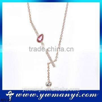 2016 new popular necklace chain rhinestone necklace jewelry N0149