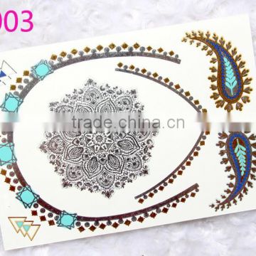 GLow in dark Flash tattoo Metallic gold tattoos wholesale