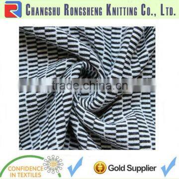 T/C striped jacquard cotton jersey knit fabric