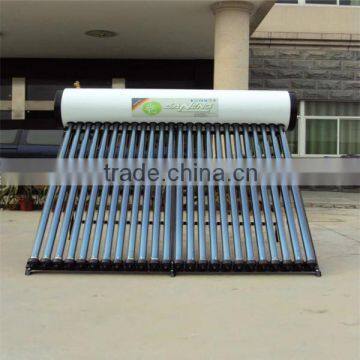 Heat pipe pressurized solar water heater for home using