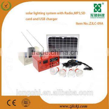 10W 12V residential solar power kit,home lighting solar power kits