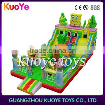 inflatable spongebob slide playgrounds,new character inflatable playground,amusement park inflatable rides