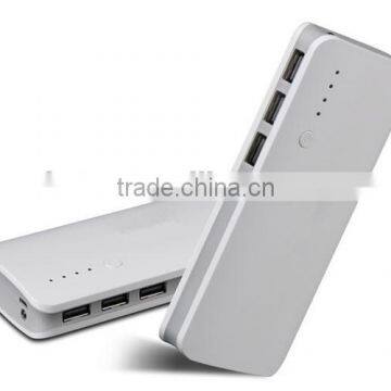 Factory Supply !10000 mah 3 ports Ports Portable Mobile Power Bank Charger , Multi -Ports Power Bank