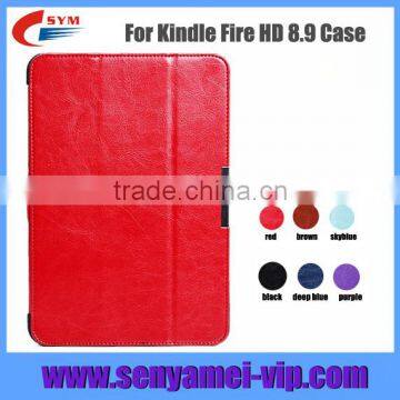 Magnetic Slim Case with Hard Shell Cover for Kindle fire HD 8.9