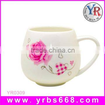 Custom Drum Fine Bone China Mug With Print Lid High Temperature Decoration Firing