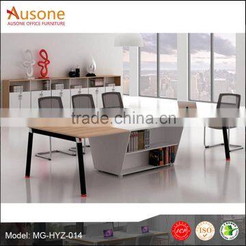 Fashion Melamine Panel Steel Legs Modern Conference Table photo-1