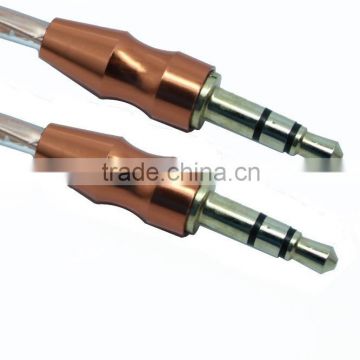 manufacture audio/DC3.5m to DC3.5mm transparent cable