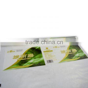 tissue packing LDPE plastic packaging film roll with gravure printing