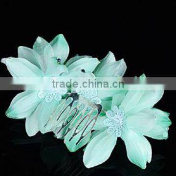 2016 lastest flower comb hair highlight comb