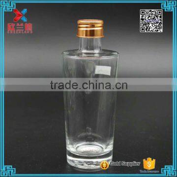 wholesale sake glass bottle glass wine bottle with screw cap 220ml