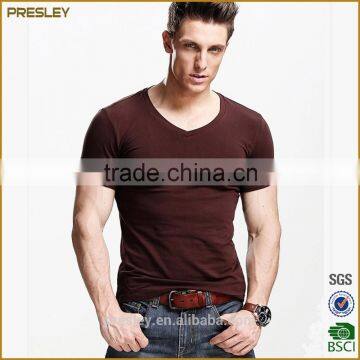 Presley oem high quality 100% cotton bulk plain mens blank tshirts for printing                        
                                                Quality Choice