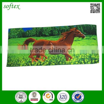 China suppliers custom full color printing microfiber beach towel polyester