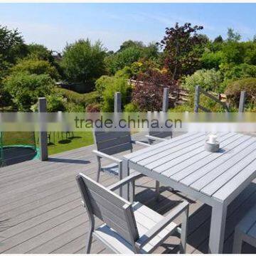 extrude Wood Plastic Composite Decking in different surface
