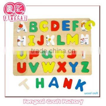 [Manufacturer/Factory]Wooden alphabet puzzle/ wooden animal puzzle(Eductional toy)