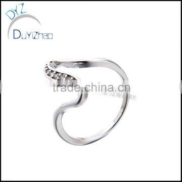 cheap gold/silver wedding ring silver imitation ring diamond ring