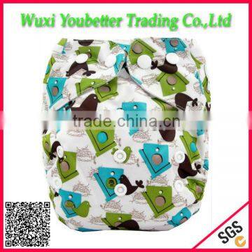 Printed Newborn Cloth Diaper Baby Nappy All in One Size