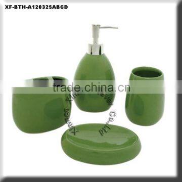 glazed 4 pcs ceramic bathroom sanitary items