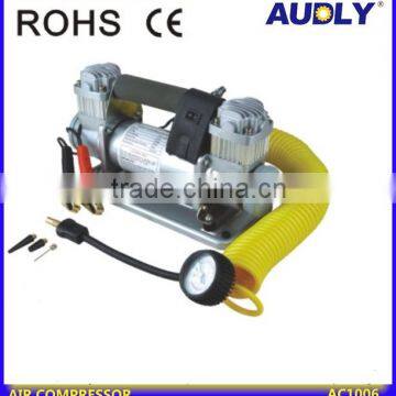 High performance portable car tire inflator pump of 12v air compressors