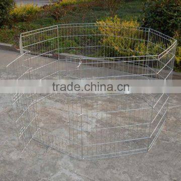 6 panels or 8 panels cheap folding pink puppy wire mesh rabbit cage