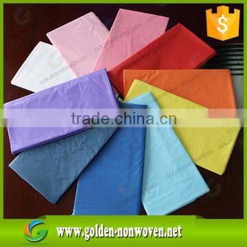 Square Shape 1*1m size Non-woven Fabric Type disposable tablecloth,Cheap fabric non-woven tablecloth