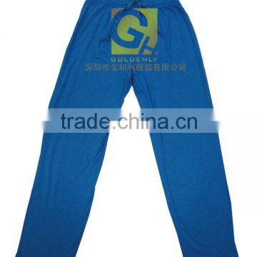 OEM cotton blue long pants trousers for women