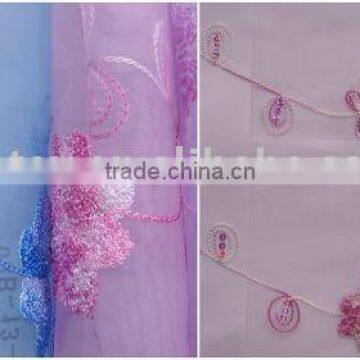 Polyester organza curtain fabric