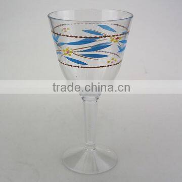 Transparents PP goblet, RED WINE GLASS